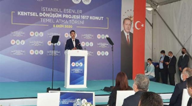 Bakan Kurum: Acil dönüştürülmesi gereken 1,5 milyon konutun 300 bini İstanbul’da