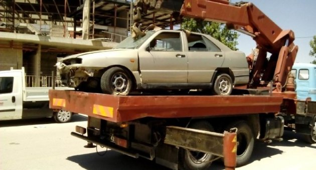 Selçuklu’da Hurda Araçlar Tehlike Olmaktan Çıkıyor