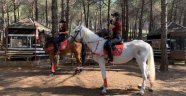 Atlı polislerden Aydos Ormanı'nda denetim