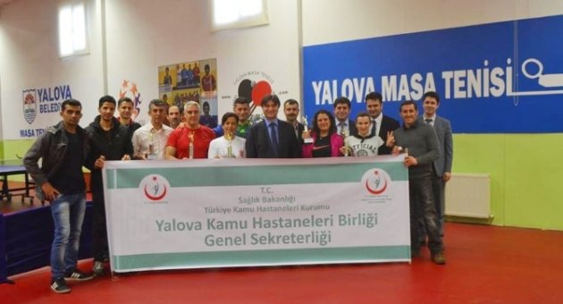 Yalova’daki Sağlık Çalışanları Hünerlerini Masa Tenisinde Sergiledi
